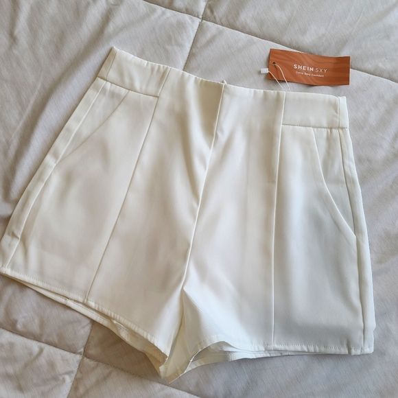White Dress Shorts - Picture 1 of 6